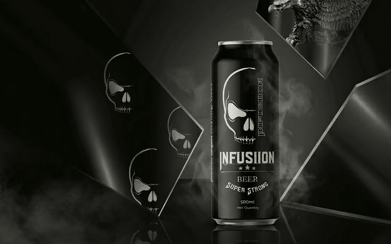 Best beer in India arranged on a bar counter with refreshing golden beer glasses